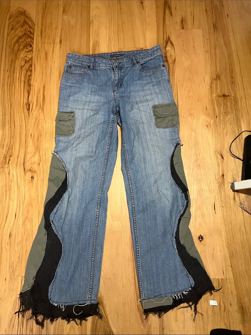 Upcycled funky loose fit jeans
